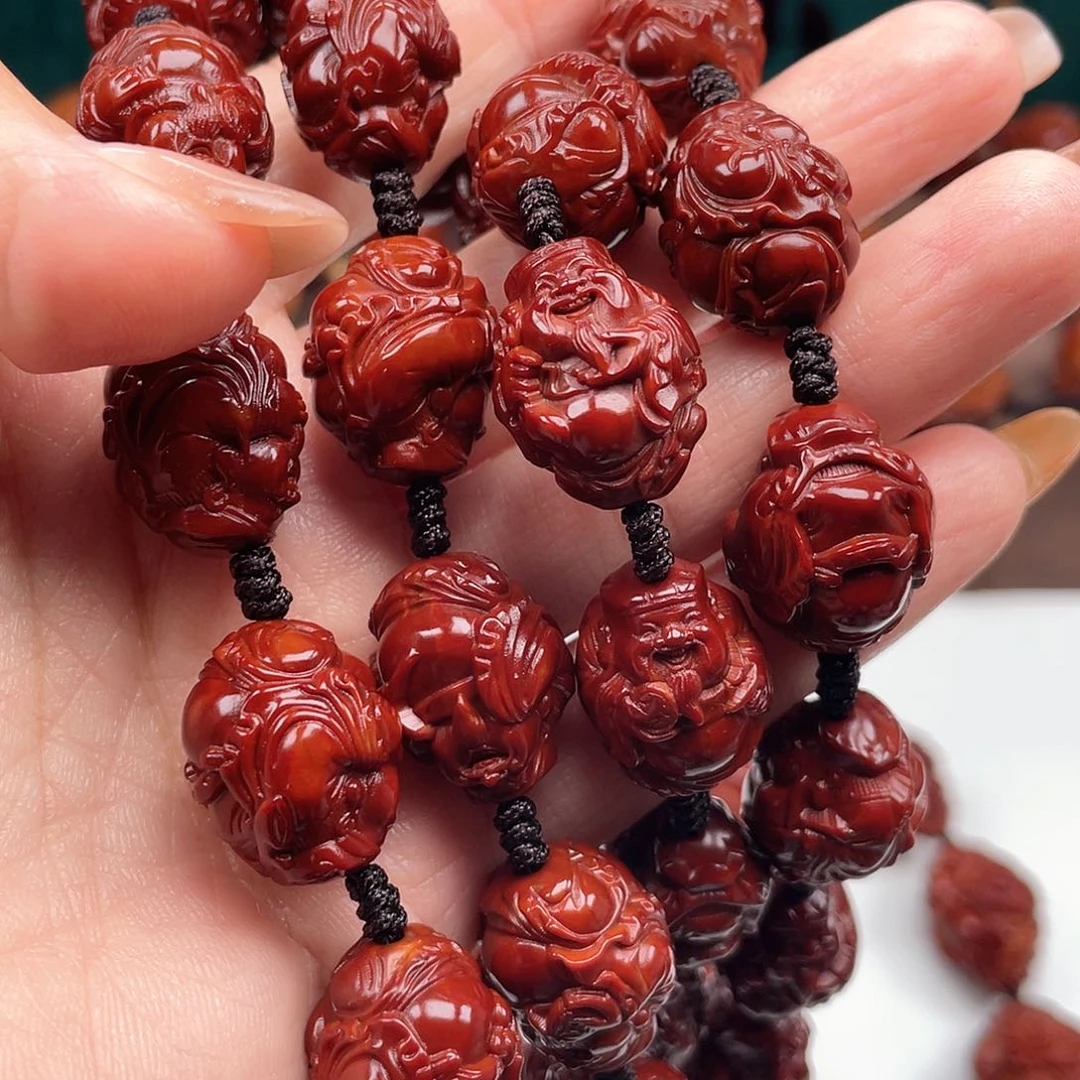 橄榄核手串幸**生财神脖挂