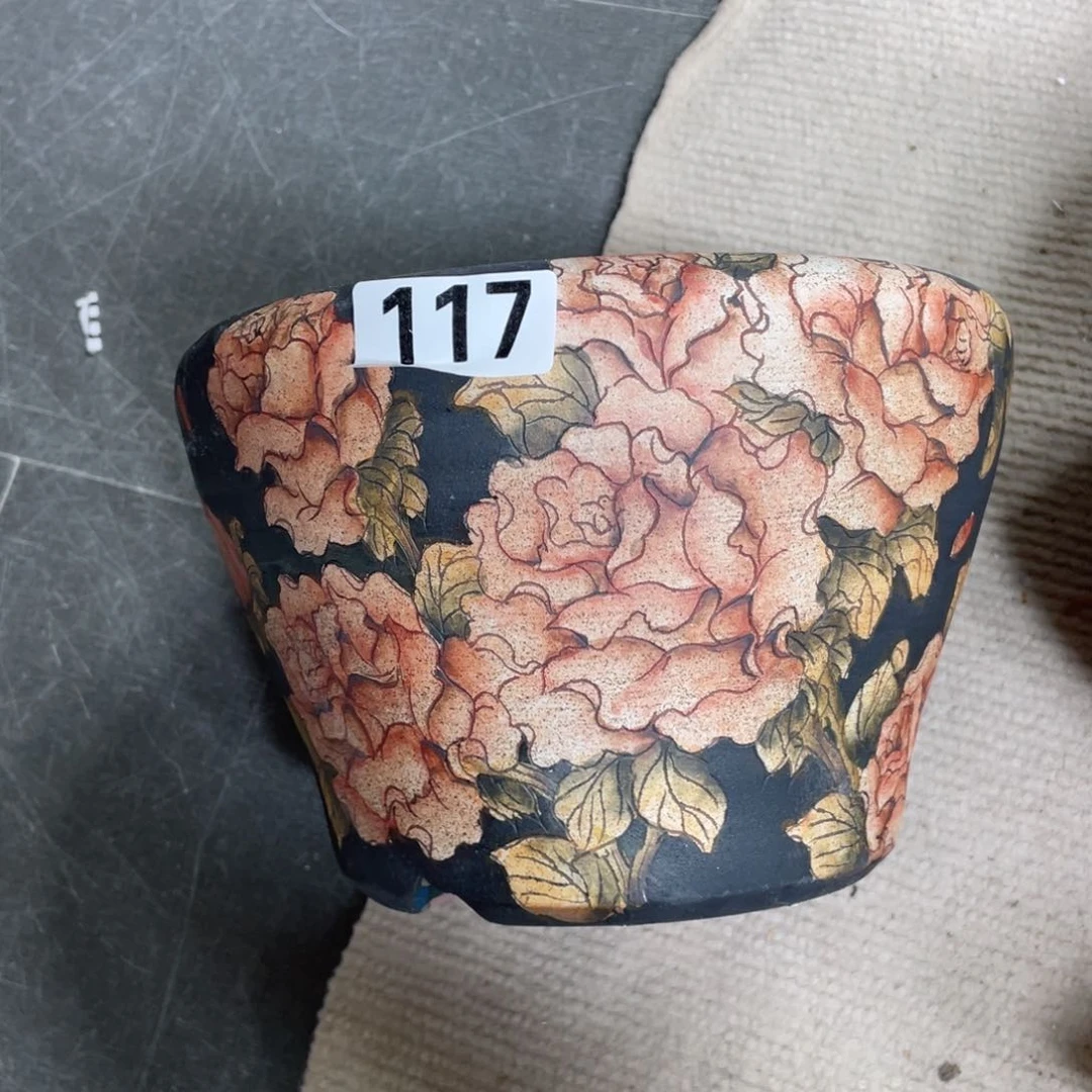 紫砂花盆浅*陶瓷多肉花盆瑕疵