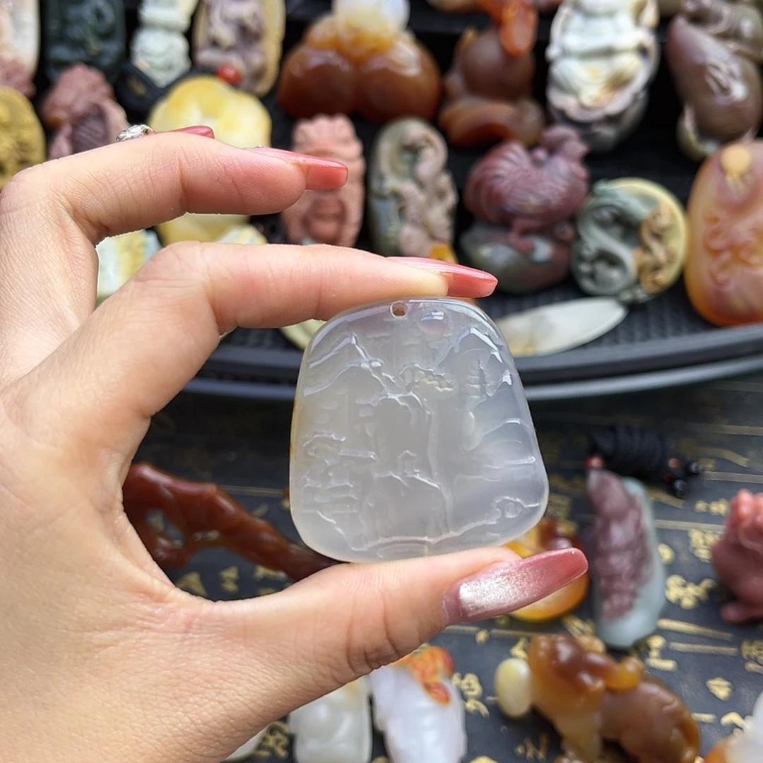 玛瑙/玉髓摆件合金
