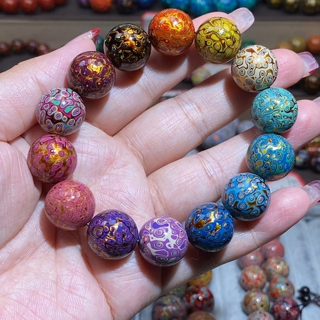 大漆珠1.5多宝手串细欧