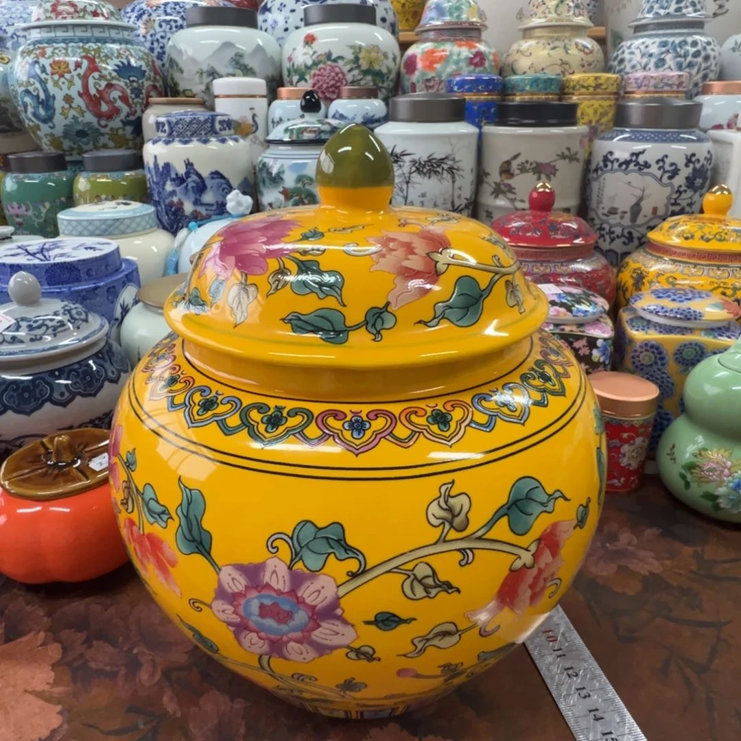 高端陶瓷家用茶叶罐