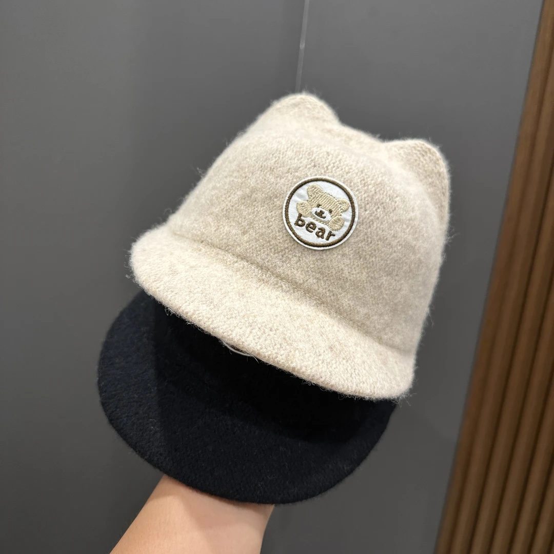 宝宝帽子秋冬季男童女童时尚百搭防风护耳帽韩版儿童棒球帽鸭舌帽