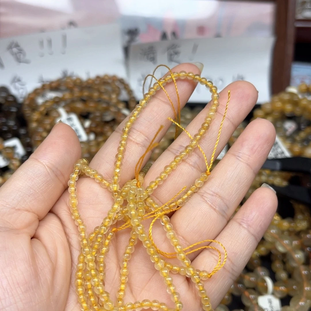 未镶嵌手链发晶金发晶半成品3+