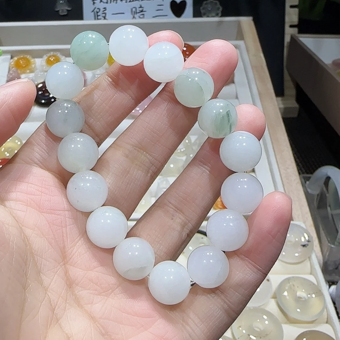 玛瑙/玉髓未镶嵌手镯天山翠手串福利