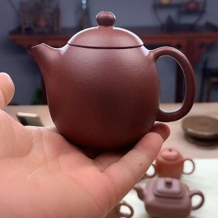 茶壶紫砂龙蛋壶130容量将坡泥