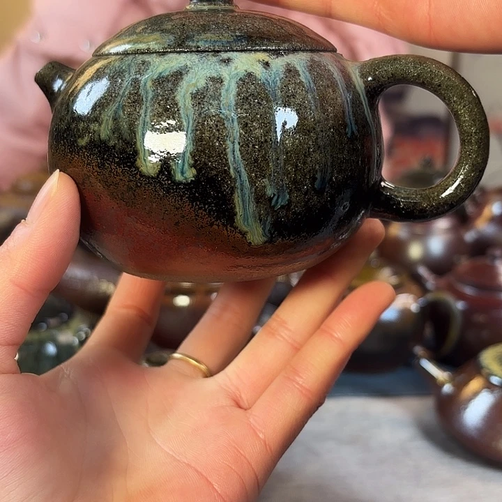 壶柴烧紫砂西施壶