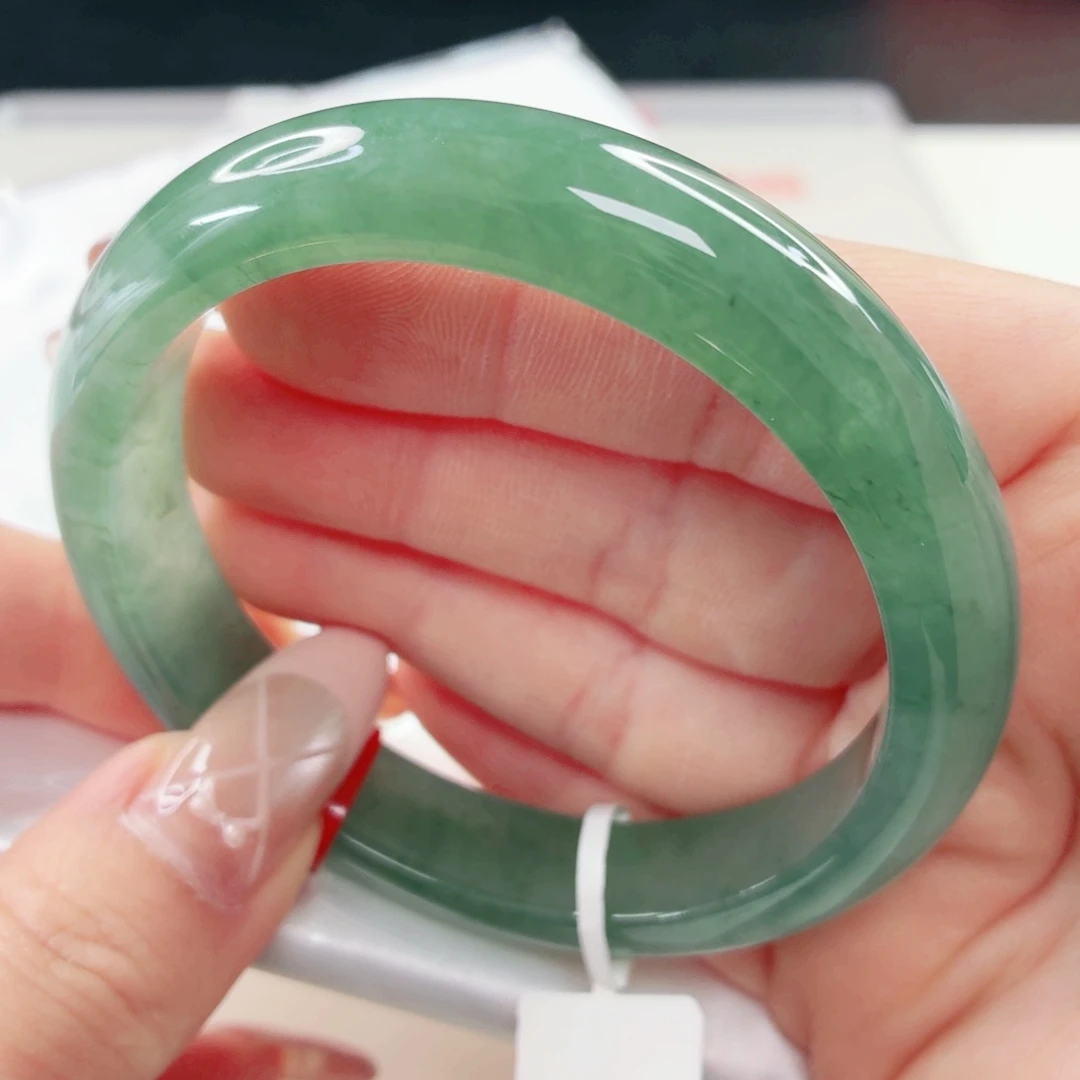 翡翠未镶嵌手镯58.4x476