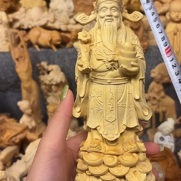 黄杨木黄杨木瑕疵财神