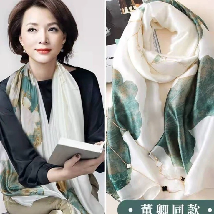 949 丽景缎90x180左右丝巾长巾