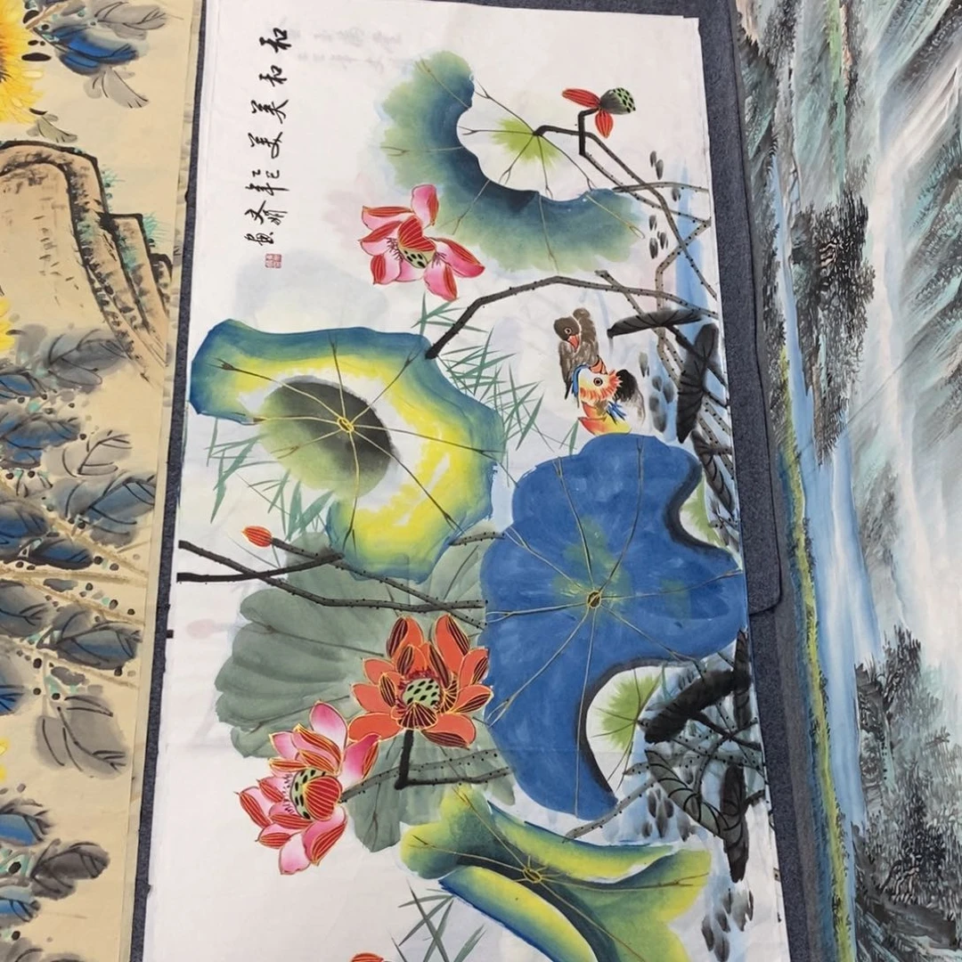 国画尺寸140✖️70四尺精品手绘画