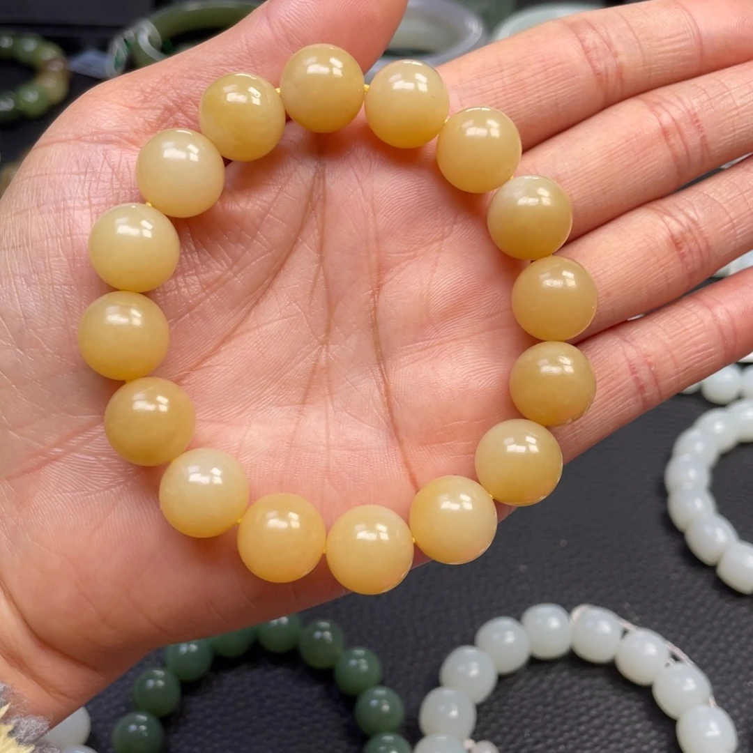 和田玉未镶嵌手链