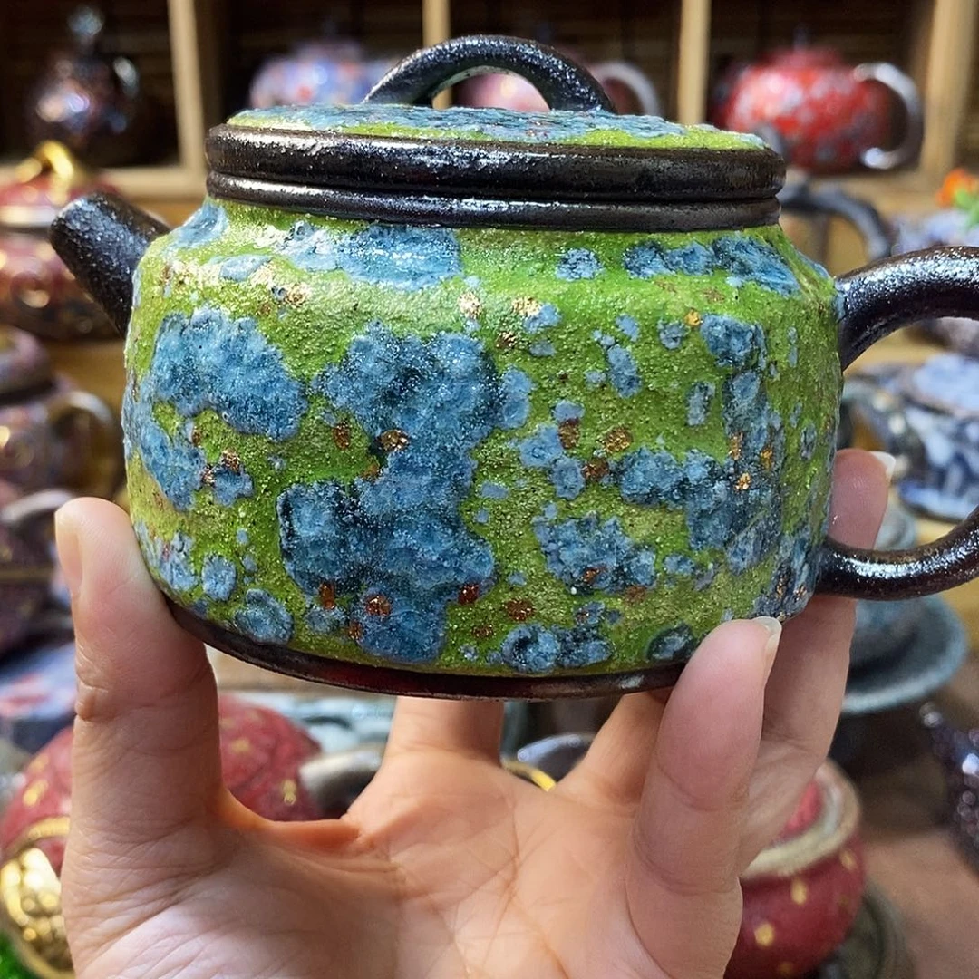 粗陶柴烧志野茶器