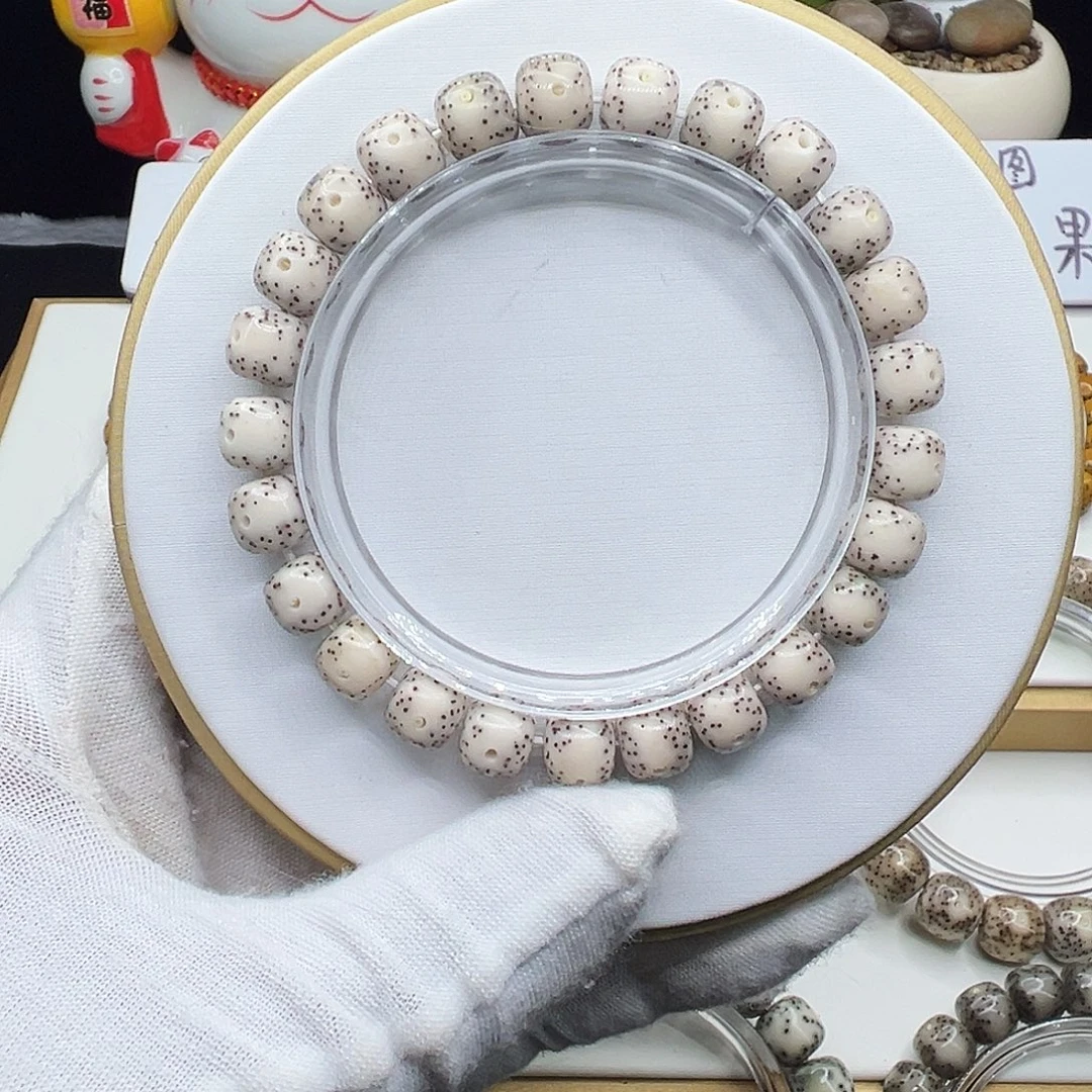 星月菩提手串骨瓷白9✖️8通体月朗星稀