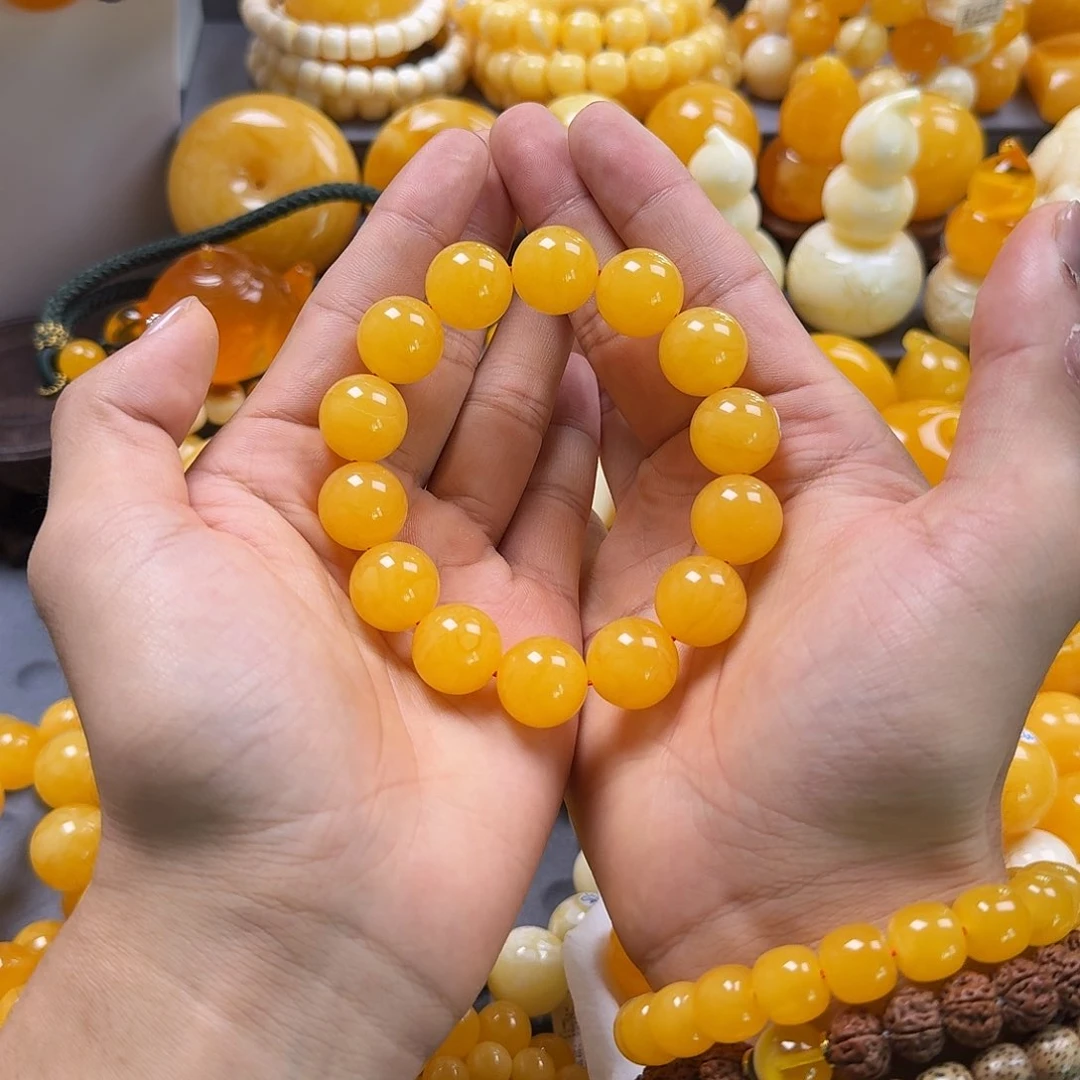 蜜蜡珠宝奇石未镶嵌同料16mm