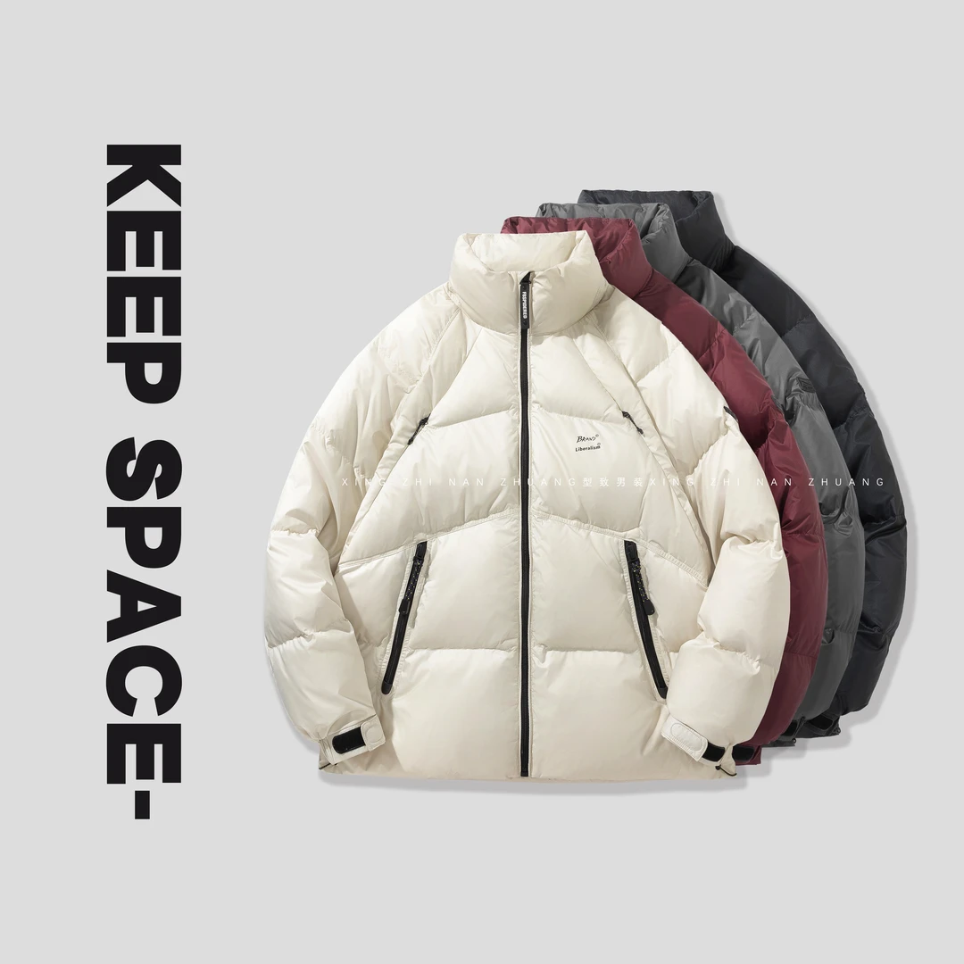 冬季新国标鸭绒防寒保暖男士立领泡芙羽绒服24411#1060