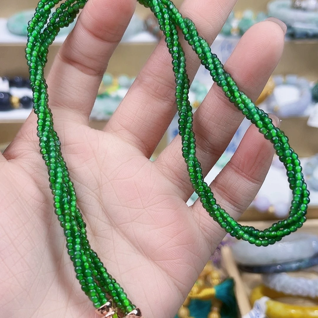 翡翠未镶嵌手链吊坠