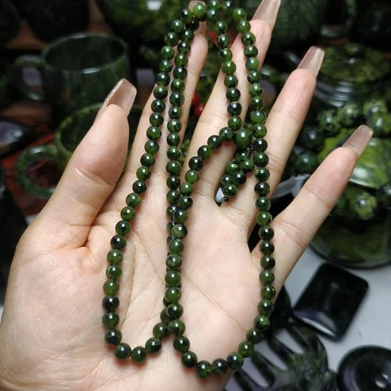 未镶嵌蛇纹石玉108颗卡6