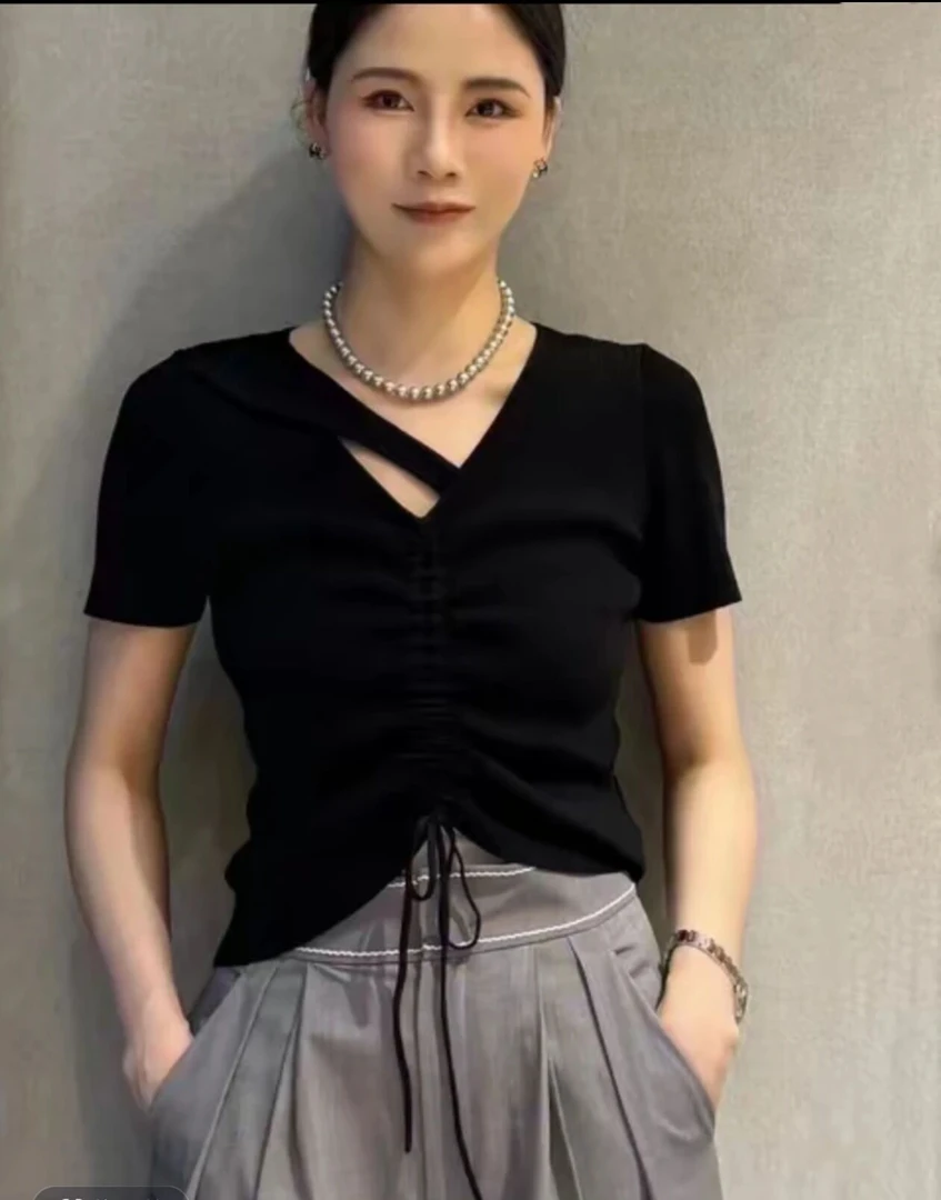 IDENTIFIES/易缔媤易缔媤短袖百搭修身显瘦