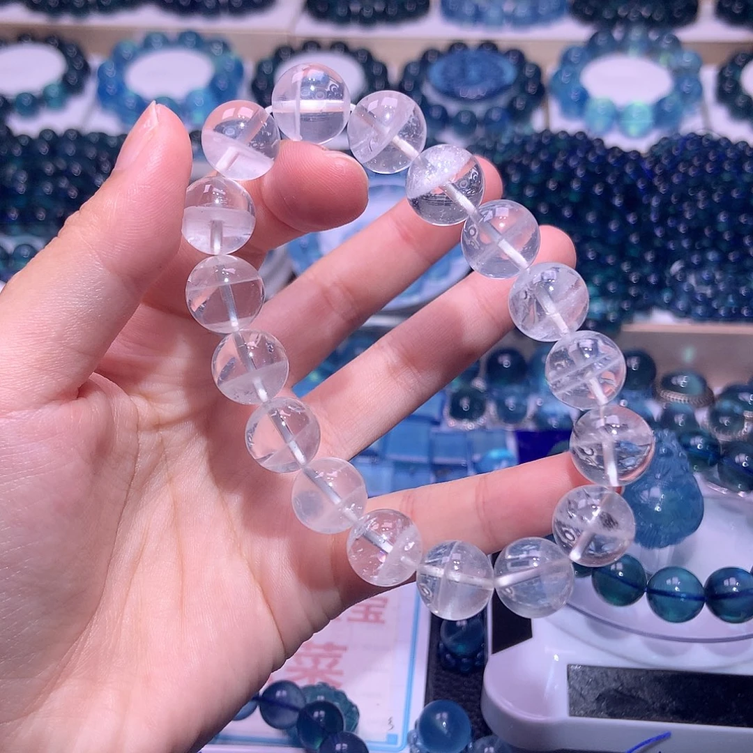 未镶嵌手串水晶聚宝盆白幽灵12mm+188元（拍2件）