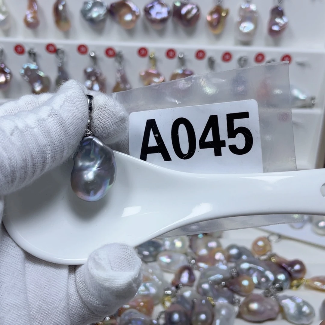 淡水珍珠巴洛克银S925镶嵌