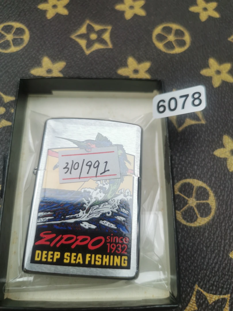 Zippo打火机回血99I拉丝鱼-6078