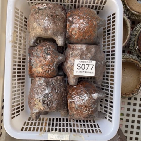 紫砂花盆用****9瑕疵077口径5厘米左右