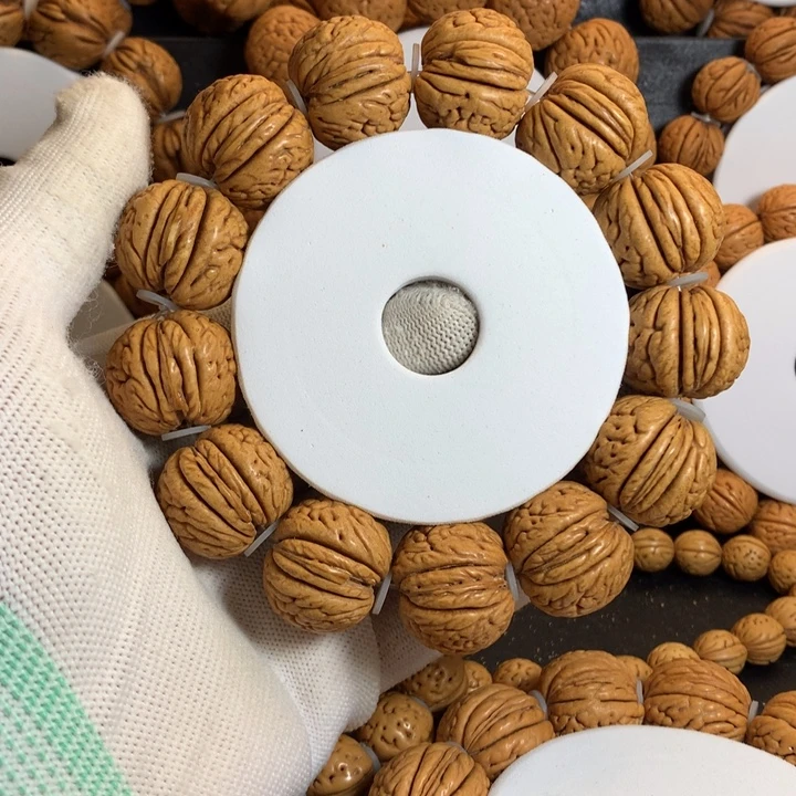 5***5桃核手串23苹果圆