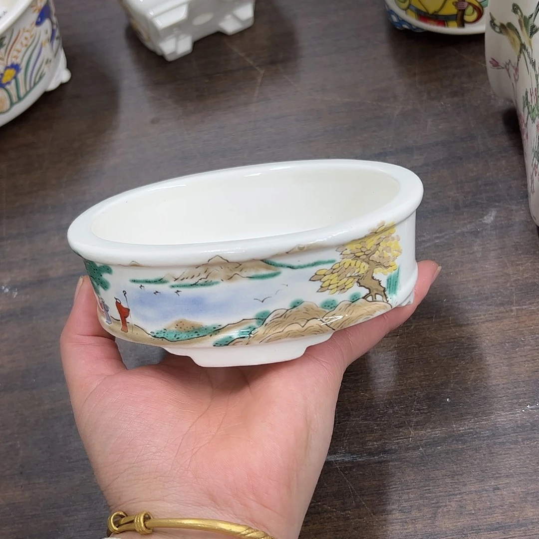 紫砂花盆004号微瑕13/10/4cm