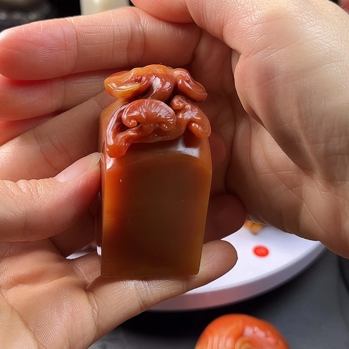 寿山石精品手把件把玩件