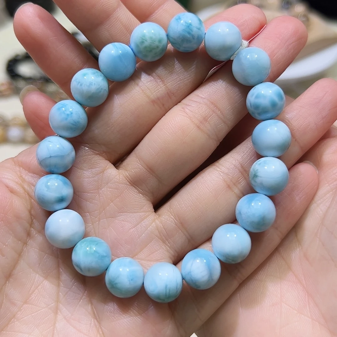 针钠钙石（海纹石）未镶嵌手链多样性发一