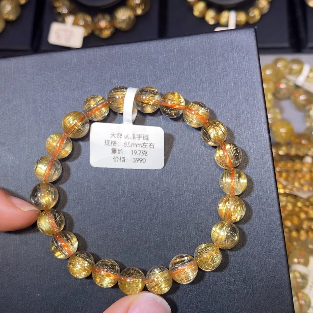 未镶嵌手链水晶钛晶手链8.5mm 瑾