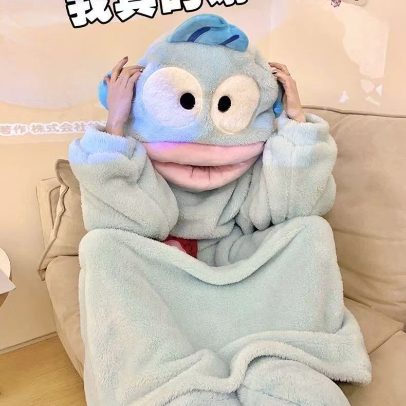 睡饱冬季2025连情侣家居服睡衣新款加厚睡衣裤爆款加绒外穿丑鱼