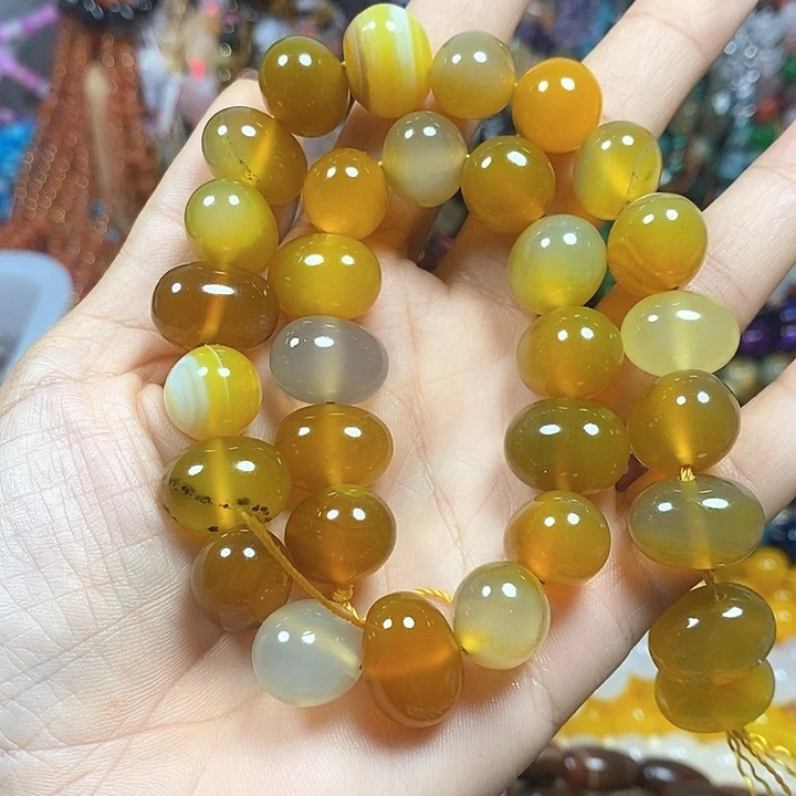 未镶嵌玛瑙/玉髓珠宝半成品玛瑙土豆卡16*12mm