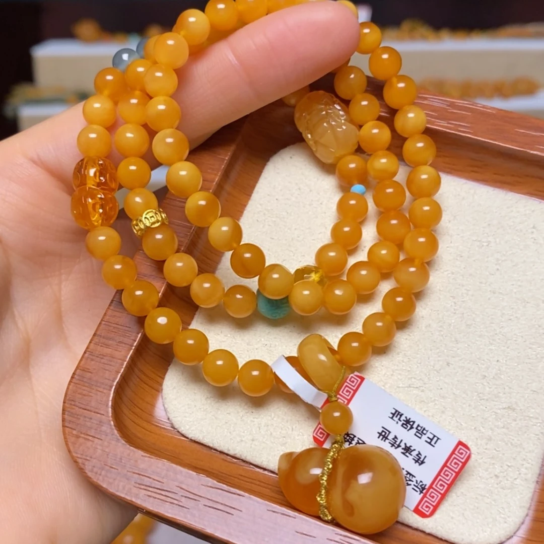 【闪购商品】未镶嵌蜜蜡手链手串