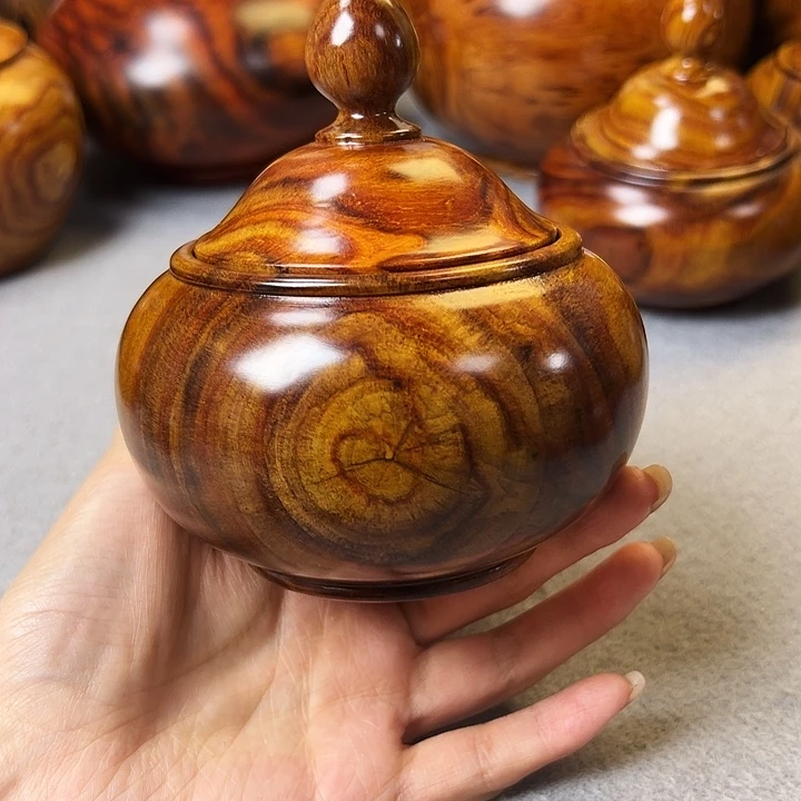 腾*越南黄花梨茶叶罐一个