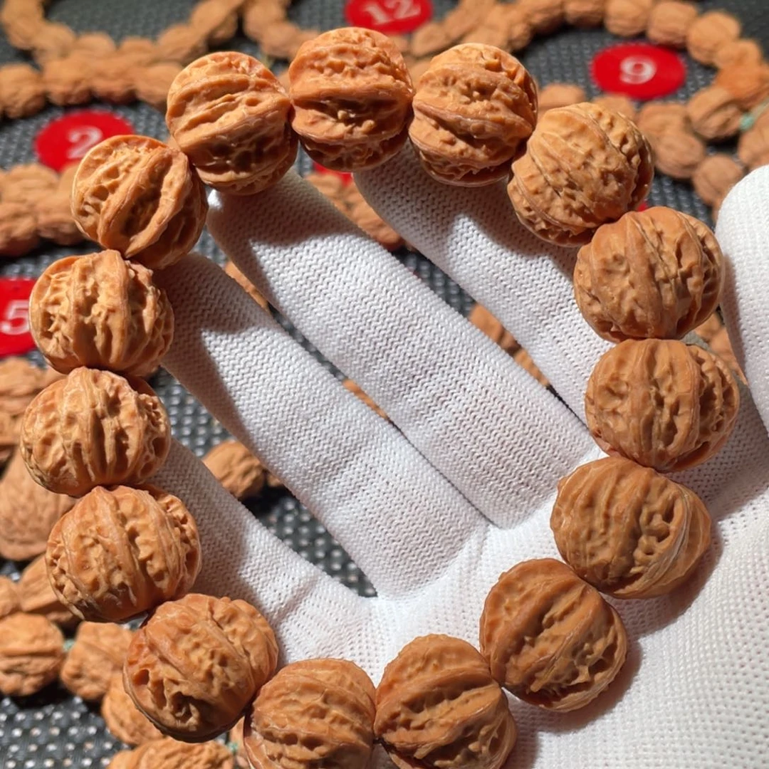 文玩核桃手串京八棱大磨盘