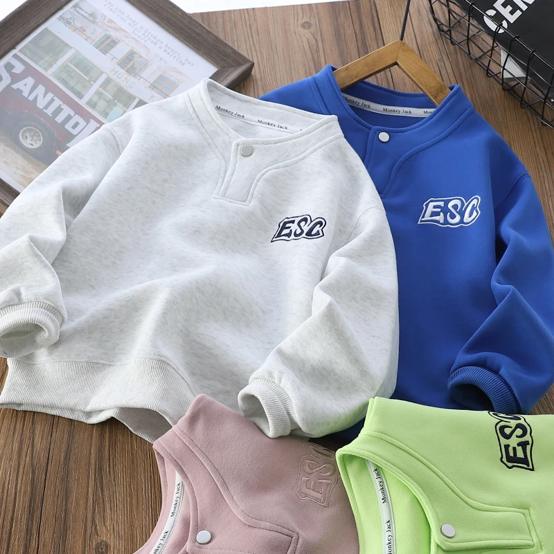 男童儿童2025春季新款印花卫衣中大童运动休闲宽松打底衫帅气上衣