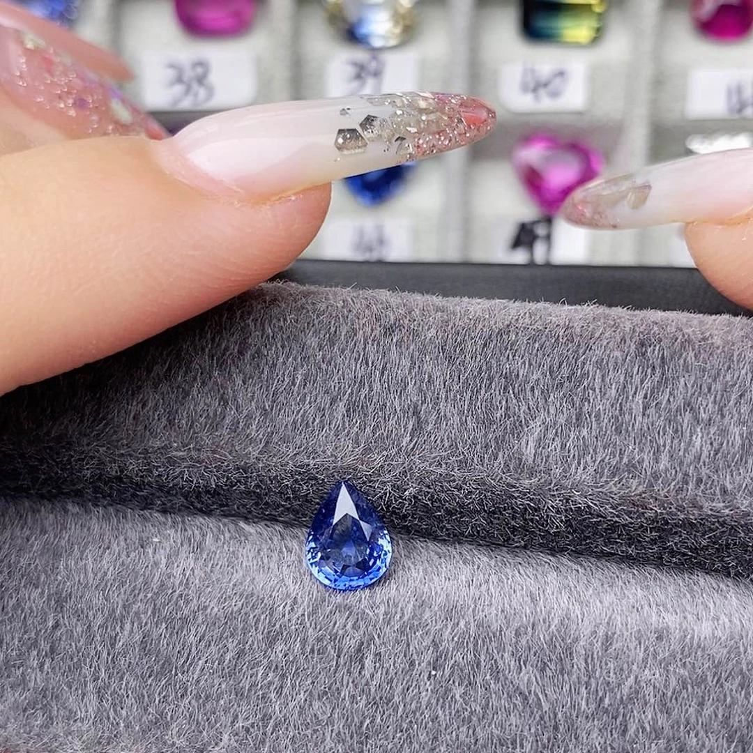 裸石蓝宝石CGRL证书矢车菊VB评级1.14ct/0033