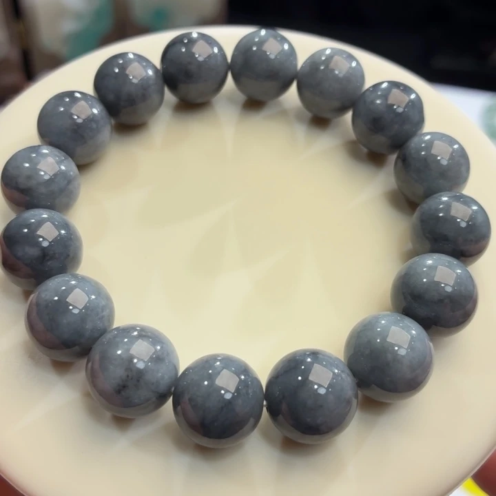 翡翠未镶嵌手链水墨画卡13.7