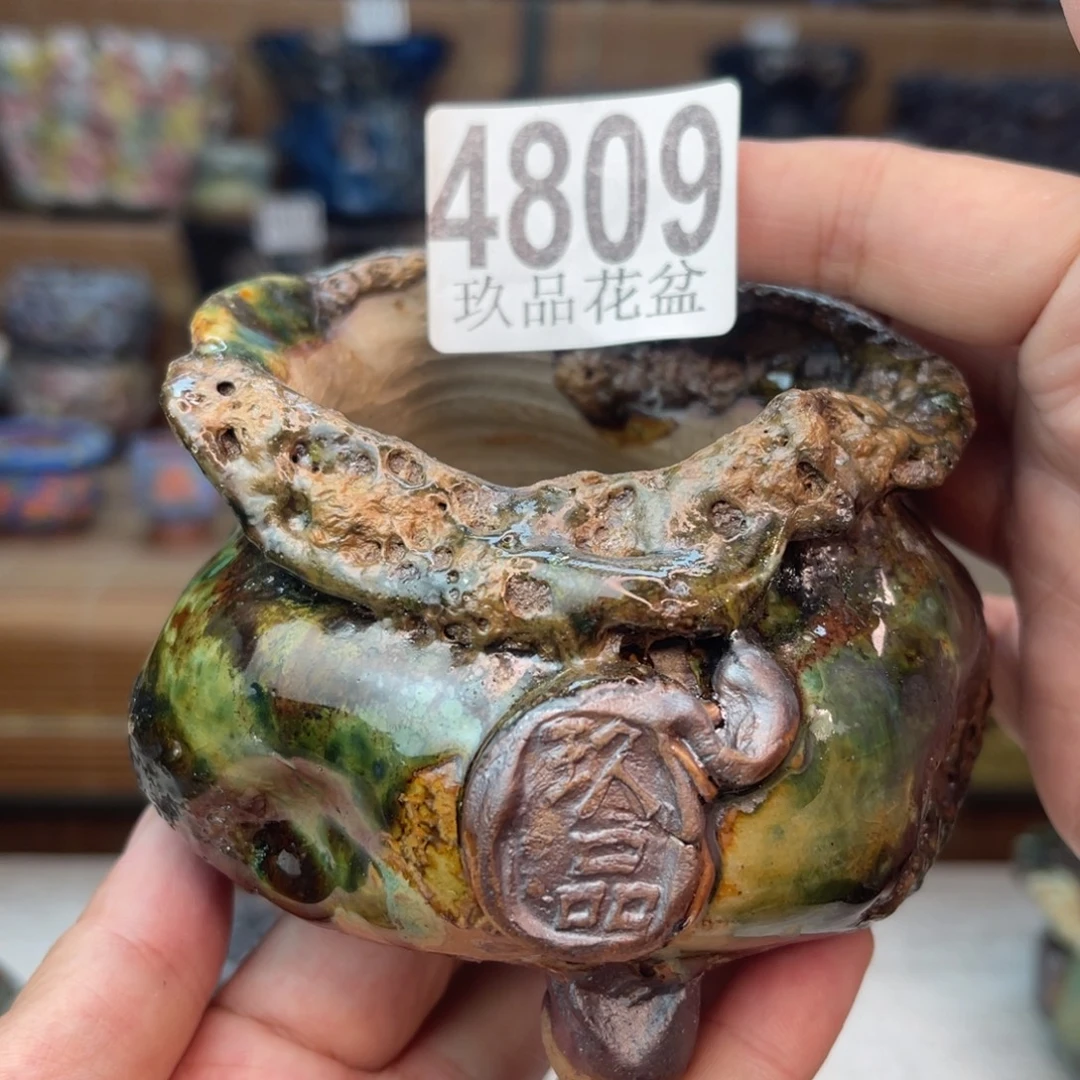 景德镇陶瓷手工花盆默认瑕疵