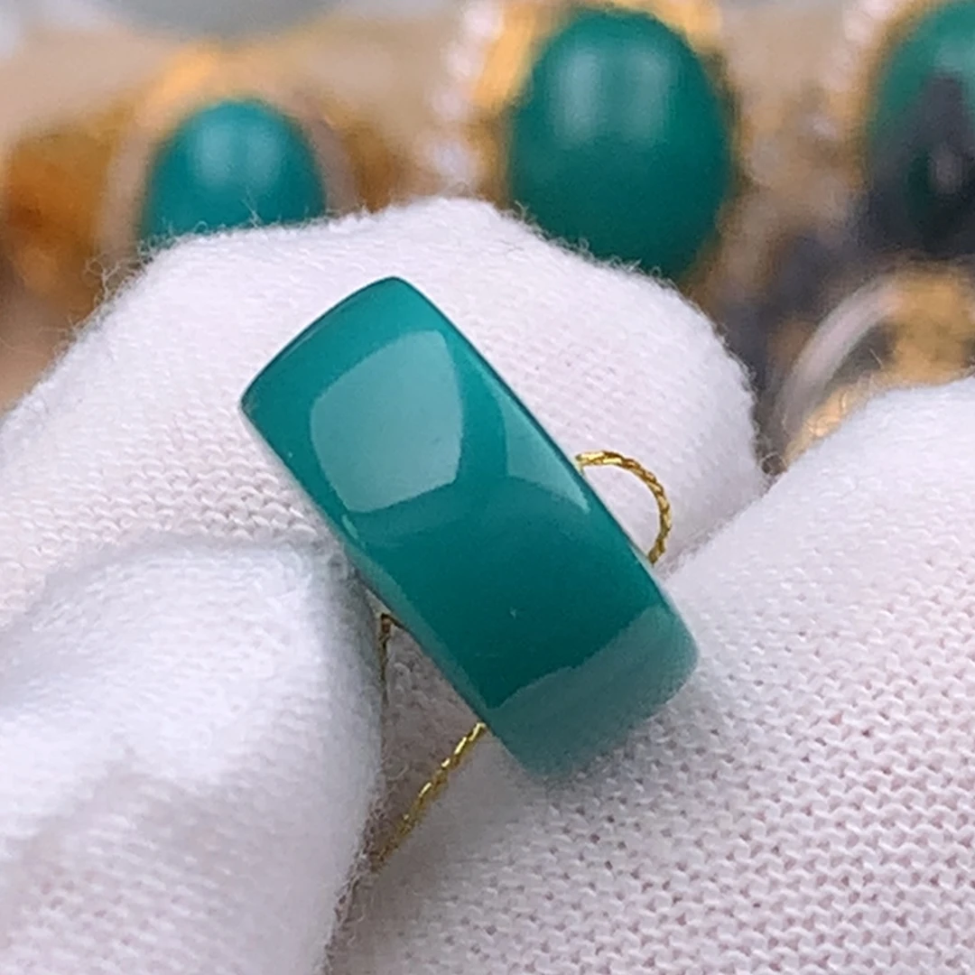 未镶嵌绿松石珠宝奇石14.5mm