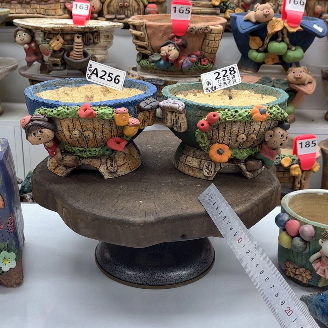 红陶魔**秋花盆256228瑕疵葛姐