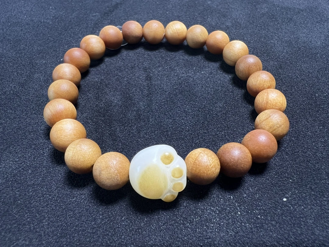 非金属木质手链 1367猫爪手链单圈（无礼盒）