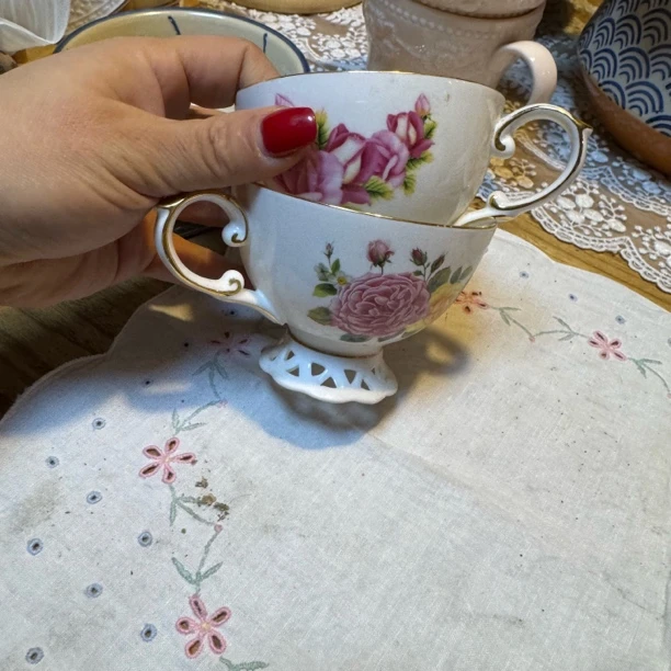 外贸尾单陶瓷餐具发任意花色一个