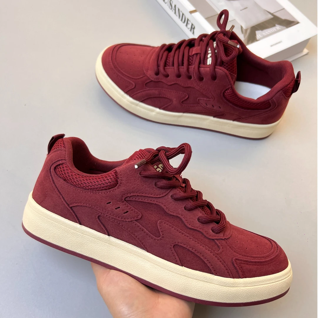 男士新款圆头休闲欧若智性风布鞋平跟百搭休闲板鞋秋季厚底潮流鞋