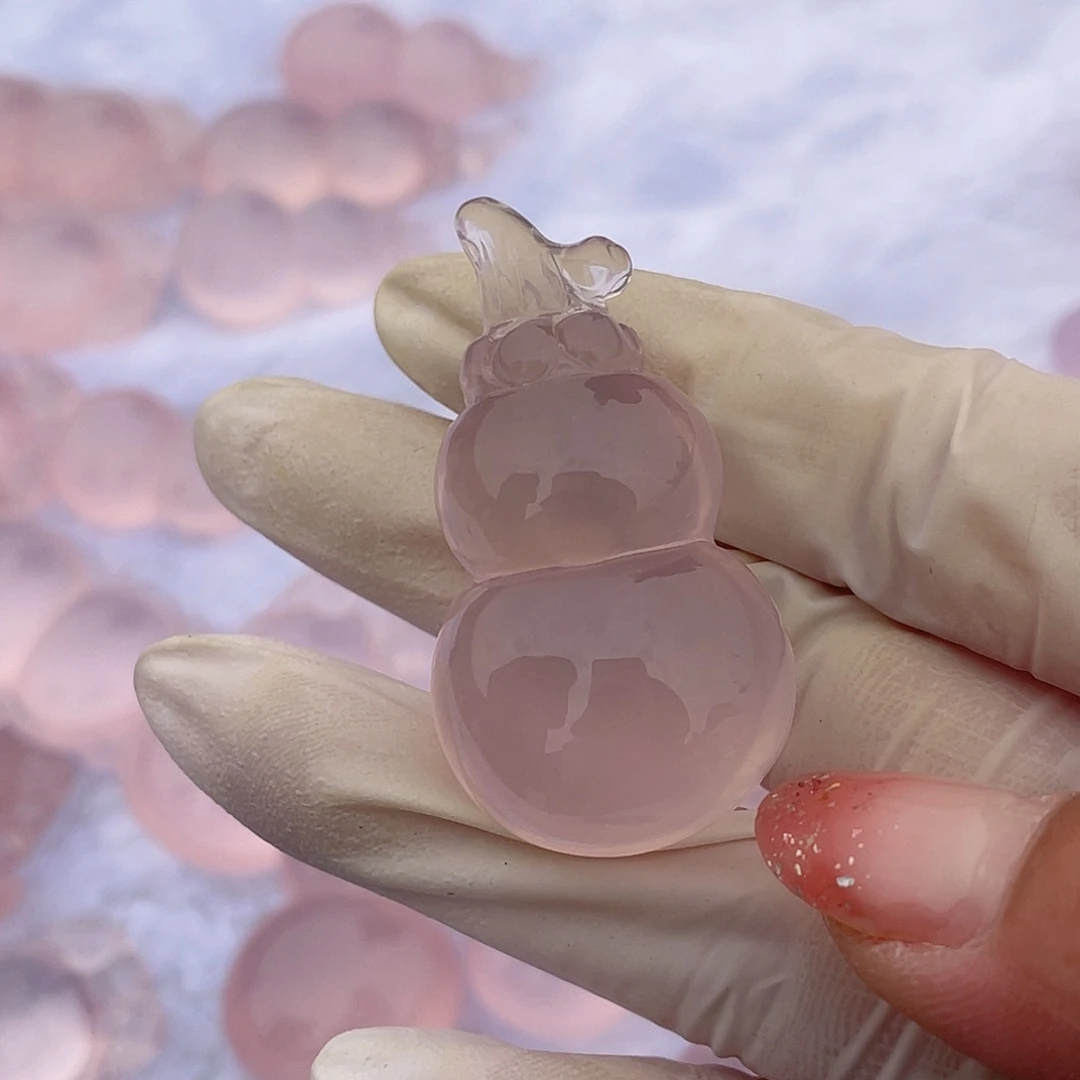 水晶粉水晶未镶嵌张*