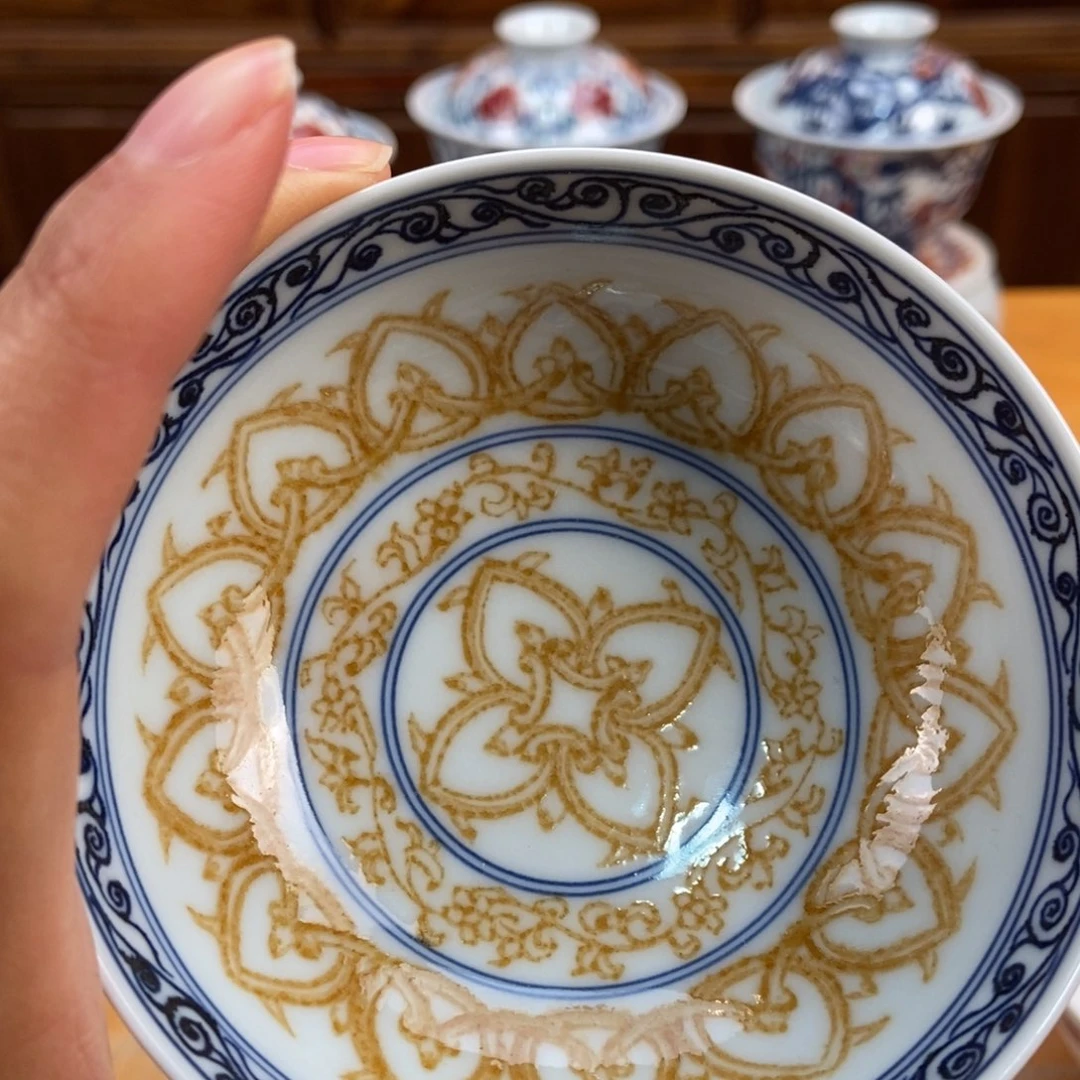 手绘现代茶具非古董