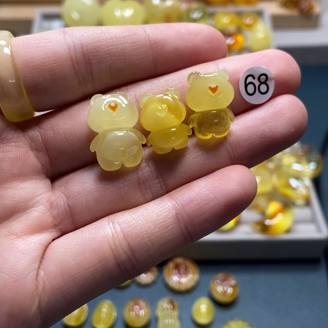裸石琥珀未镶嵌天然琥珀蜜蜡吊坠