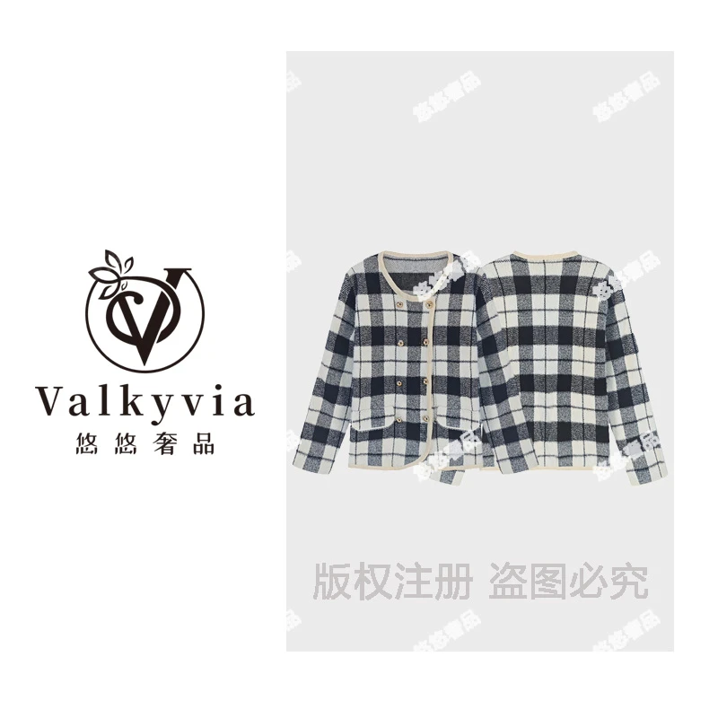【Valkyvia/悠悠奢品】秋款轻奢风女装设计师款毛针织衫#5087-WT-47
