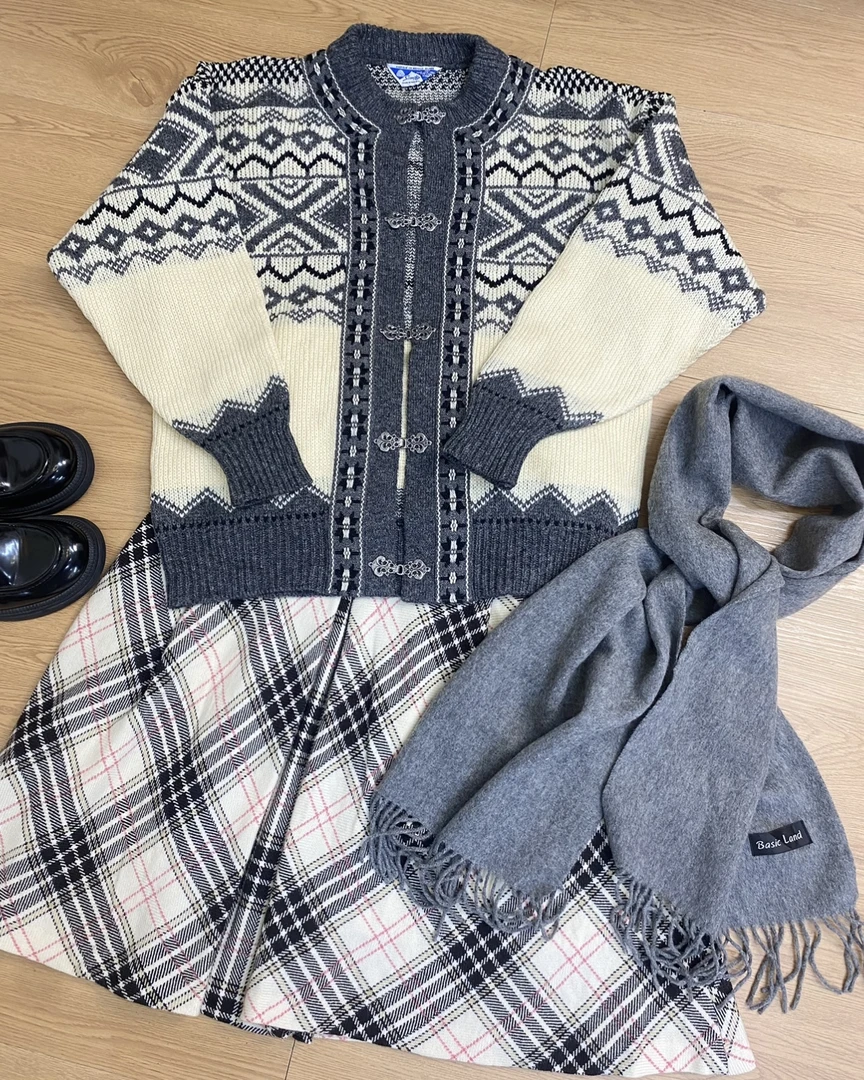 vintage古着秋冬日式复古百搭精品半身裙（no退no换）